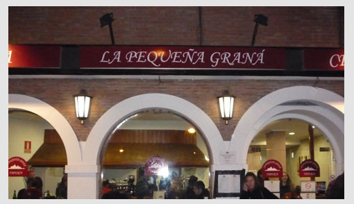 Bar la pequeña Graná en Arganzuela