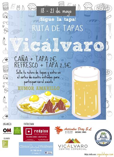 Cartel Ruta de Tapas Vicálvaro 2017